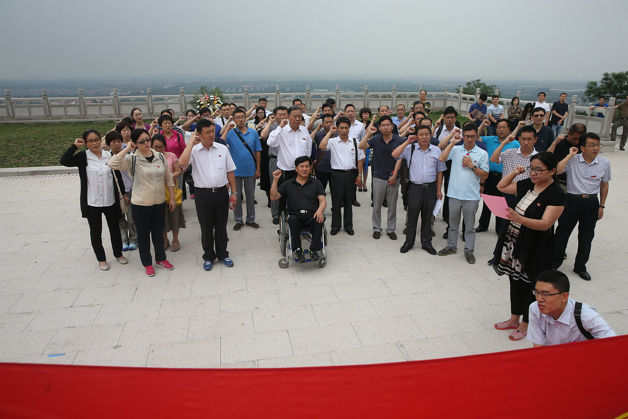 市残联组织开展纪念中国共产党成立95周年主题党日活动