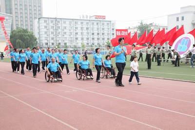 北京市残疾人联合会-东城区东直门街道残疾人在街道运动会上展风采