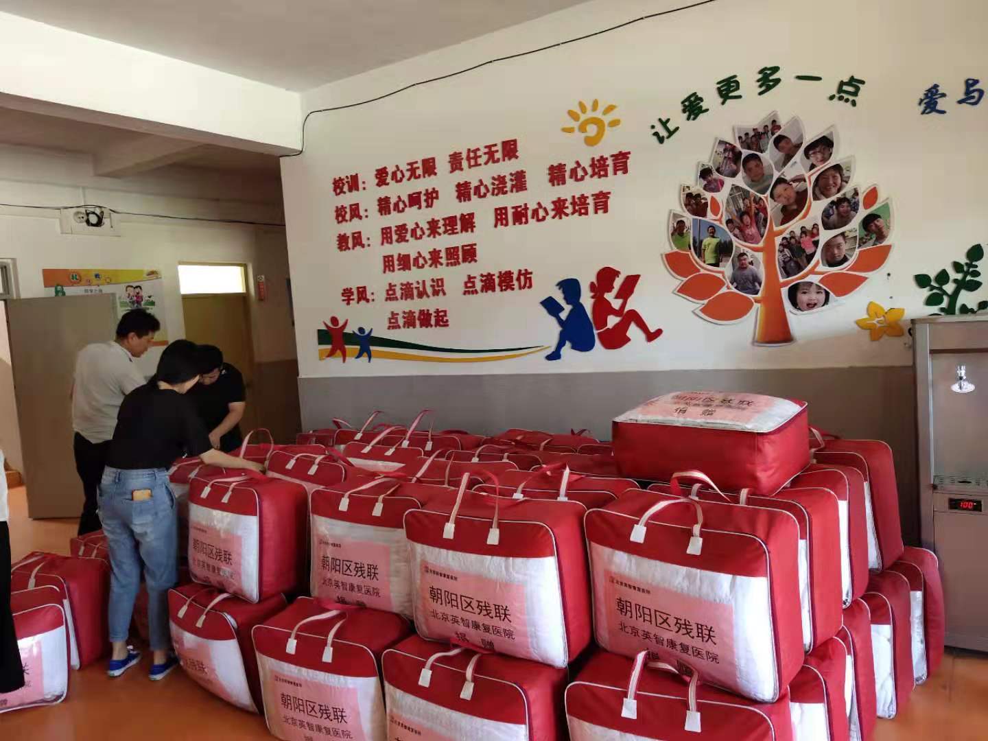 北京市残疾人联合会-朝阳区残联携手北京英智康复医院对河北省唐县特殊教育学校开展爱心捐赠