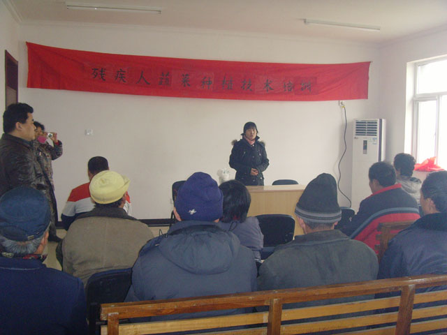 北京市残疾人联合会-通州区残联开展残疾人蔬菜种植技术培训