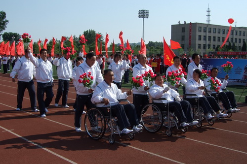 北京市残疾人联合会-齐静理事长出席密云县第六届残疾人运动会