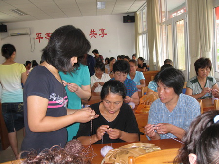 北京市残疾人联合会-大兴区长子营镇残联举办编织培训班