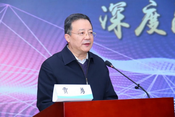 图为中残联领导讲话