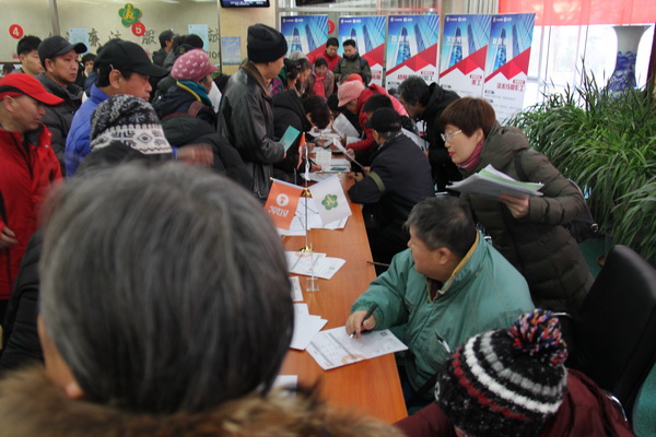 图为招聘会现场