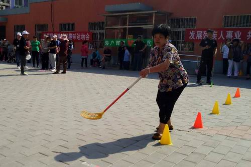 图为比赛现场